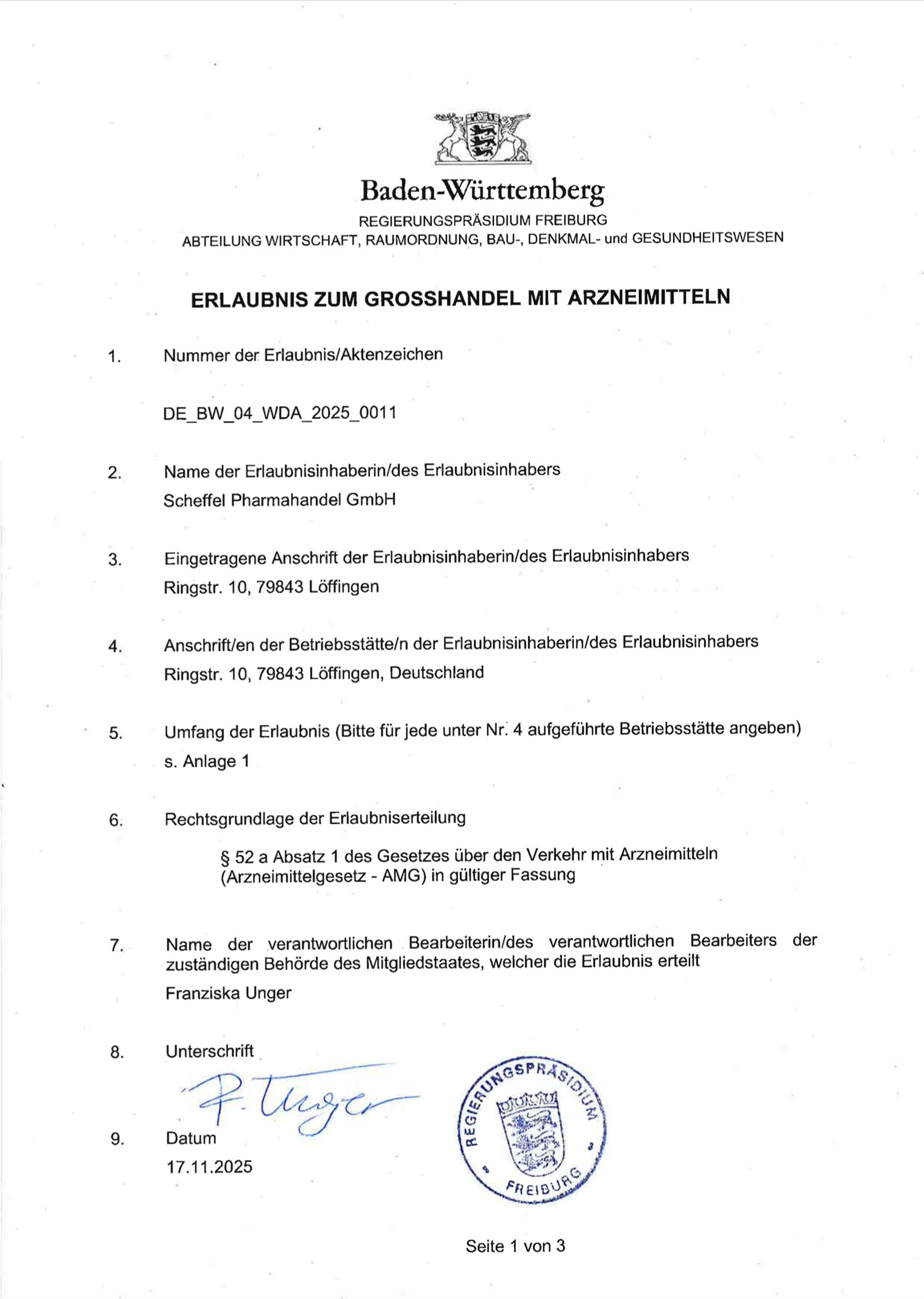 2024_02_24 Großhandelserlaubnis SPH Regierungspräsidium Freiburg